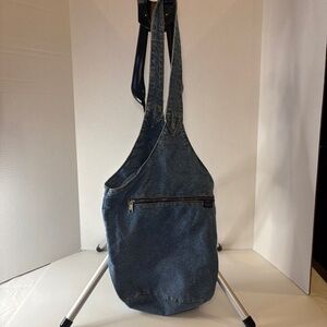 Vintage Shane Denim Bucket Tote Bag Shoulder Strap 1980s